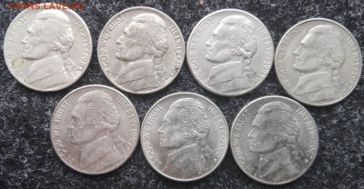 24 монеты США. 5, 10 и 25 центов. - 1
