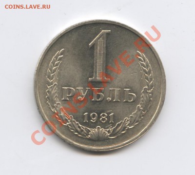 1 рубль 1981 года.До 10 января 2011г.До 22-01 по МСК - Изображение 1284