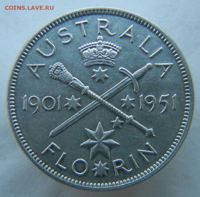 1 флорин 1951 год, оценка - 3