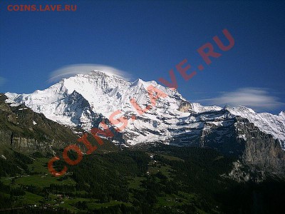 Монеты с ГОРАМИ (любых стран) - -Jungfrau.