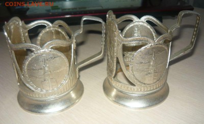 Женщина и спутник Советский алюминиевый подстаканник. Оценка - 198.JPG