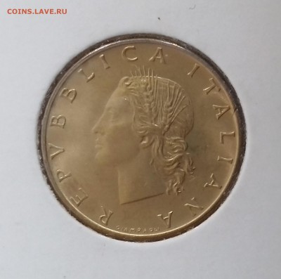 Италия в венке из пшеничных колосьев - ИТАЛИЯ 20 лир 1996 20161208_135158