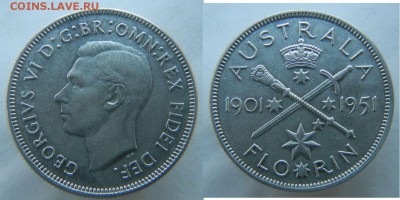 1 флорин Австралии 1947, 1951, 1960г до 22:00ч 10.12.16г - 01