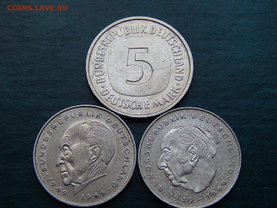 Германия 2 марки1979 Аденауэр, Хойс,5 марок 1980 - DSCN5307.JPG