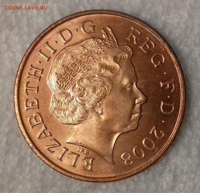 Елизавета II - ВЕЛИКОБРИТАНИЯ 2 пенса 2008 20161208_211612