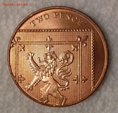 Лев - ВЕЛИКОБРИТАНИЯ 2 пенса 2008 20161208_211654