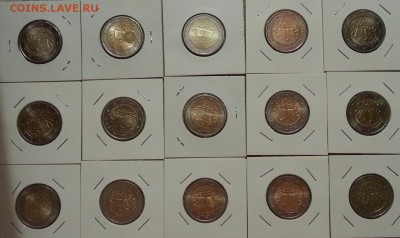 2 ЕВРО Римский договор 15шт (+Словения) UNC до 10.12 в 22.00 - 1