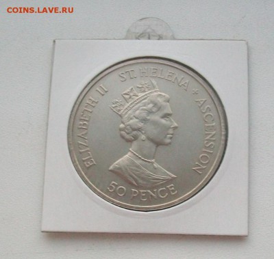 Крона шайба Остров Святой Елены 50 пенсов 1986 Корол. свадьб - 100_6322