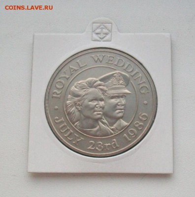 Крона шайба Остров Святой Елены 50 пенсов 1986 Корол. свадьб - 100_6314