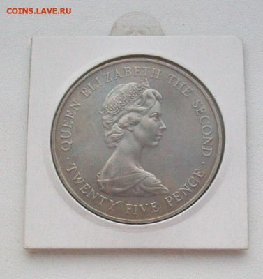 Крона(шайба) !!! Гернси 25 пенсов 1978 Королевский Визит - 100_6266