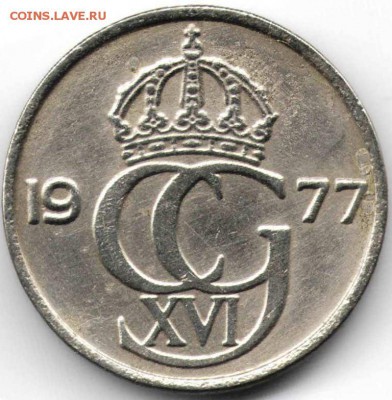 Швеция. 50 эре 1977 г. до 24.00 15.12.16 г. - ИМ16
