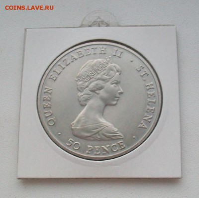 Крона(шайба) Остров Святой Елены 50 пенсов 1984 Визит принц - 100_6298