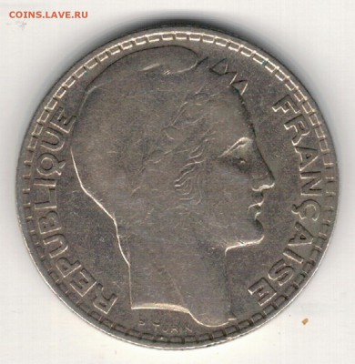 Ag ФРАНЦИЯ 10 ФРАНКОВ 1931 ДО 15.12.16 В 22.00МСК (Д151) - 5-ф10ф31