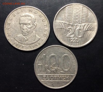 Польша 20,20,100 zl 1973-1990гг - image