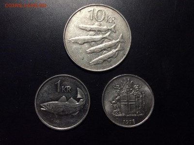 Исландия 3 монеты - image