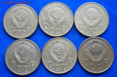 советов 3 копейки  1952-57г.6шт.№20 - SAM_8033