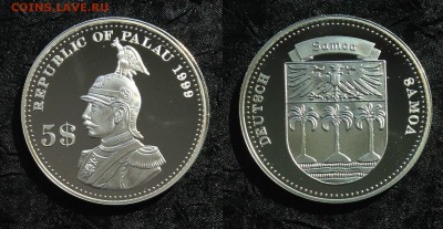 Острова: монеты, токены, жетоны, медали.. Названия и фото. - German Samoa.JPG