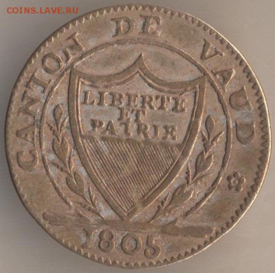 Швейцария  1 батцен 10 раппенов 1812 - 2