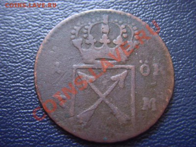 Швеция 1 оре 1719 Ульрика Элеонора  до 12.01 в 21.00 М - LPIC9963.JPG