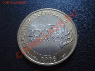 Португалия 200 эскудо 1996 Биметал Прыжки до 12.01 в 21.00 М - P1020873.JPG