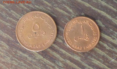 ОАЭ - МЕЛКАЯ МЕДЬ нечастая 2 шт. РЫБА до 18.12, 22.00 - ОАЭ набор 2 шт. медь