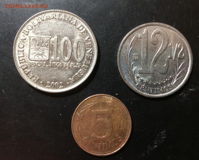 Венесуэла 3 монеты - image