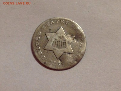3 цента 1851 знак О - xJwNMQ91r9k