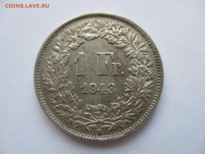 Швейцария. 1 франк 1943 г. с 1 рубля - IMG_0398.JPG