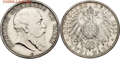 Баден 2 марки 1903 - 1811486l