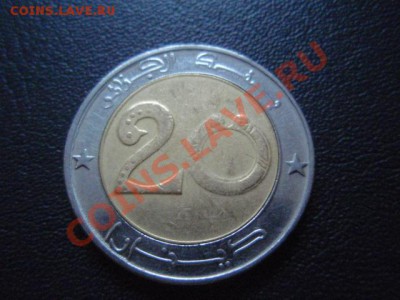 Алжир20 динаров 2007 Лев биметал до 13.01 в 21.00 М - P1020865.JPG