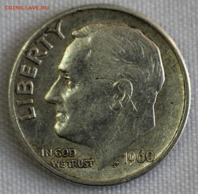 С 1 руб. USA ONE DIME 1960г. РУЗВЕЛЬТ  до 20.12 в 22-00 - IMG_4058.JPG