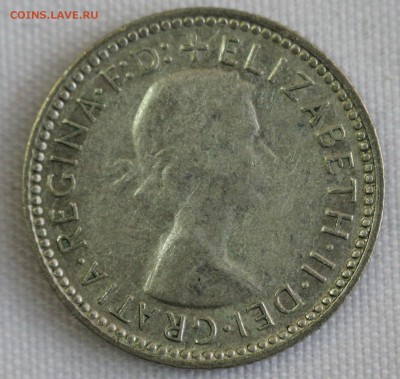С 1 руб. АВСТРАЛИЯ 6 пенсов 1962г. ЛИЗАВЕТА до 20.12 в 22-00 - IMG_4056.JPG