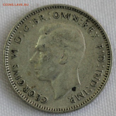 С 1 руб. АВСТРАЛИЯ 6 пенсов 1946г. ГЕОРГ-VI до 20.12 в 22-00 - IMG_4052.JPG
