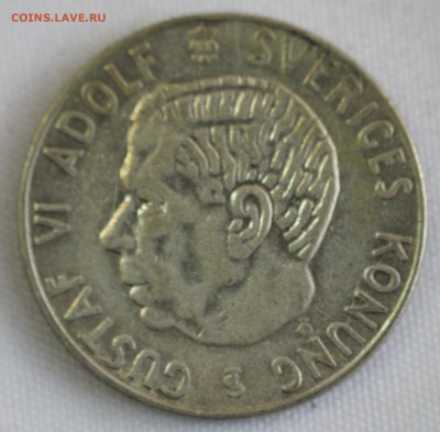 С 1 руб.  ШВЕЦИЯ 1 крона 1956г. ГУСТАВ-VI АДОЛЬФ  до 20.12 - IMG_4050.JPG
