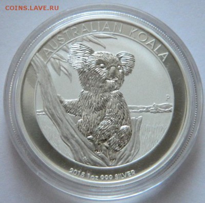 1$ Австралия Коала 2015г унция серебра17.12.2016,22-00 помск - DSCN6041