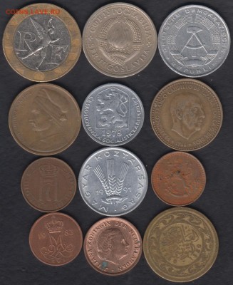 12 иностранных монет Лот 5 до 16.12.2016 21-00 - ! лот 07 р