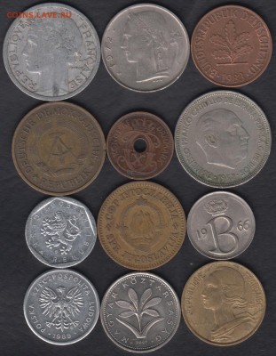 12 иностранных монет Лот 6 до 16.12.2016 21-00 - ! лот 09 р