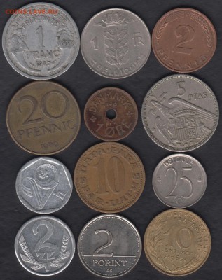 12 иностранных монет Лот 6 до 16.12.2016 21-00 - ! лот 09 а