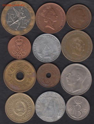 12 иностранных монет Лот 7 до 16.12.2016 21-00 - ! лот 10 р