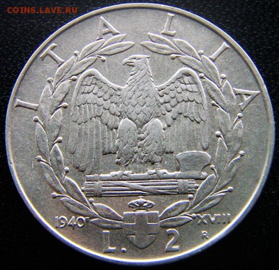 Италия_2 лиры 1940; до 15.12_22.02мск - 12916