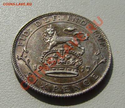 Великобритания 6 пенсов 1917 ишиллинг 1928 - 6 пенсов_2.JPG