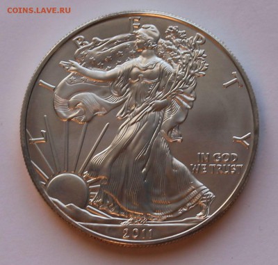 США. 1 доллар ШАГАЮЩАЯ СВОБОДА 2011. СЕРЕБРО, 31,1 - унция. - 3