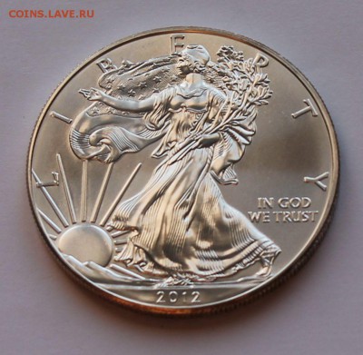 США. 1 доллар ШАГАЮЩАЯ СВОБОДА 2012. СЕРЕБРО, 31,1 - унция. - 4