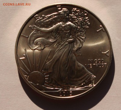 США. 1 доллар ШАГАЮЩАЯ СВОБОДА 2013. СЕРЕБРО, 31,1 - унция. - 1