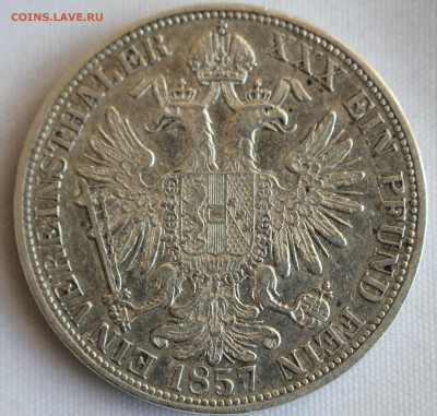 С 1 руб. АВСТРИЯ 1 талер 1857г. ФРАНЦ ИОСИФ-I  НЕ ЧАСТАЯ ! - IMG_4091.JPG