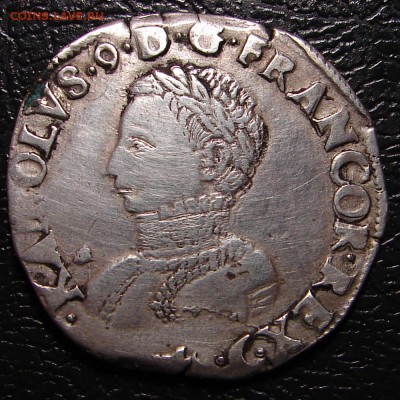Франция, Карл IX, тестон ~ 1564(?) г. - DSC08998.JPG