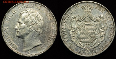 Германия, Саксония 1 талер 1858г. ---20-12-16 в 22-00--- - Саксония_талер1858_1_1