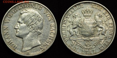 Германия, Саксония 1 талер 1861г. ---20-12-16 в 22-00--- - Саксония_талер1861_1_1