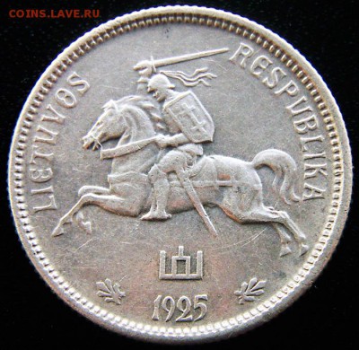 Литва_2 лита 1925. Серебро; до 16.12_22.32мск - 12740