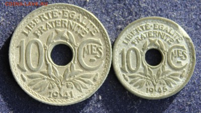 С 1 руб. ФРАНЦИЯ 10с 1941г. и 10с 1945г. РАЗНЫЕ до 22.12 - IMG_3810.JPG